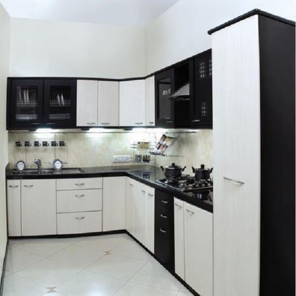 L-shaped Modular Kitchen